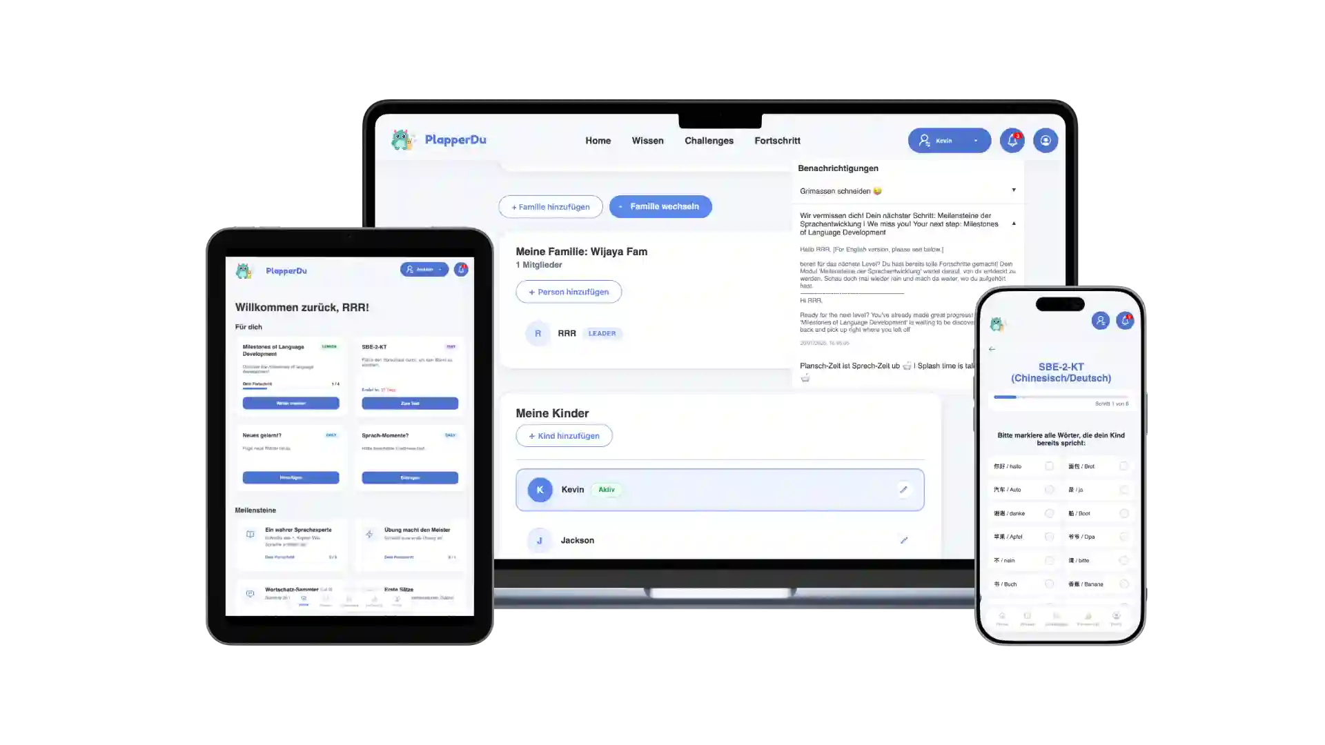app on different devices