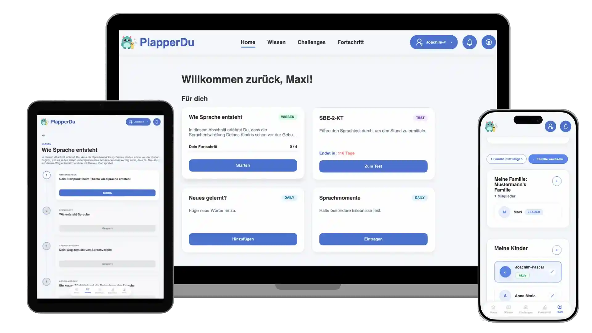 app on different devices